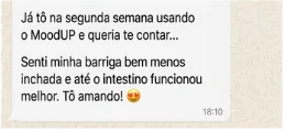 Mensagem de cliente no WhatsApp: